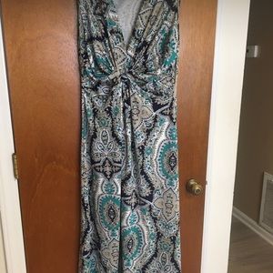 Preowned Soft surroundings Petite medium  sleeveless long dress